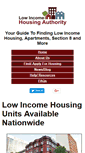 Mobile Screenshot of lowincome.org